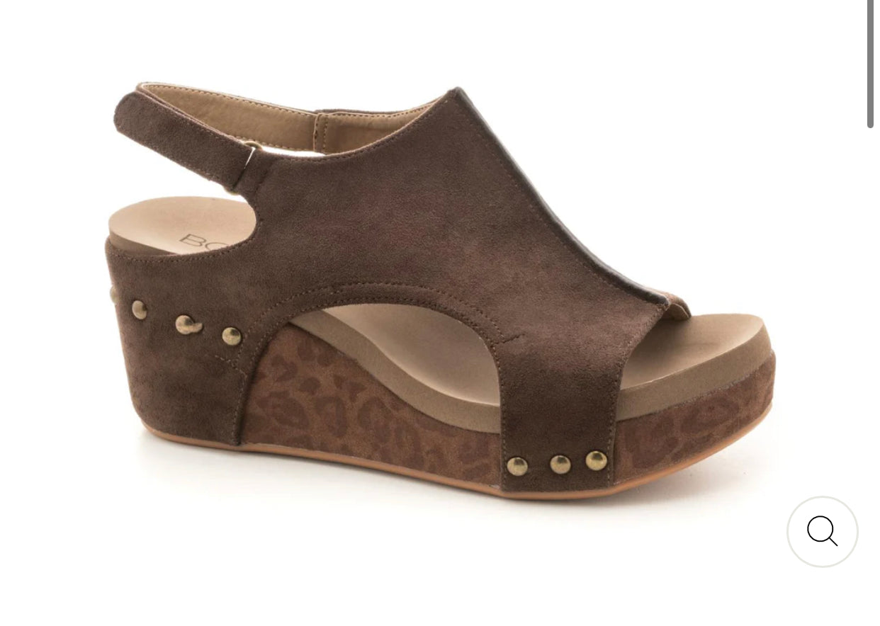 Chocolate brown shop wedges